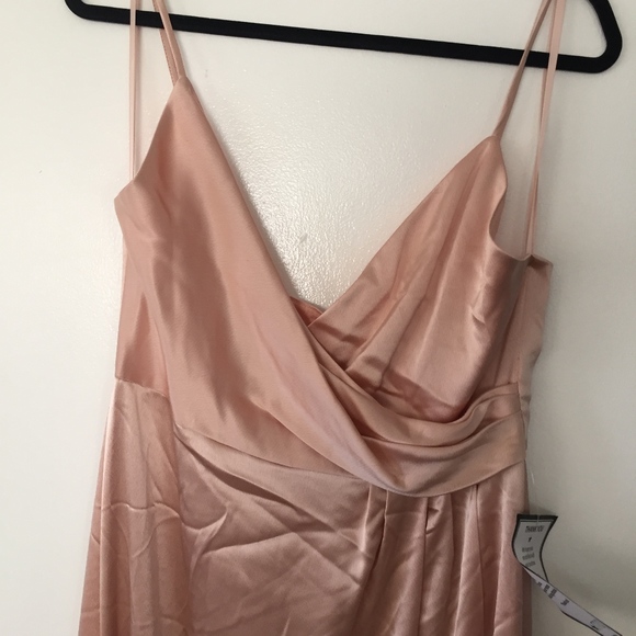 Jill Stuart rosy pink nude satin gown with tags - Picture 7 of 7